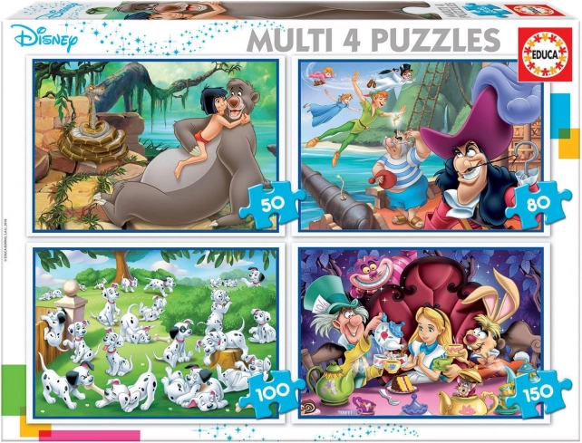 Educa Puzzel Disney Sprookjes 4-in-1