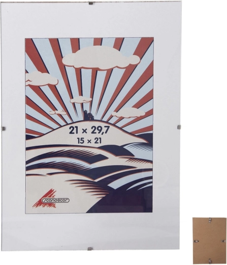 Klemlijst met glas 21 × 30 cm (A4)