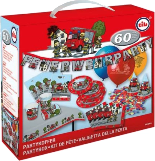 Feestkoffer brandweer voor 8 personen