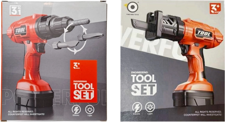 Kinderelektrische boormachine 2-in-1 op batterijen