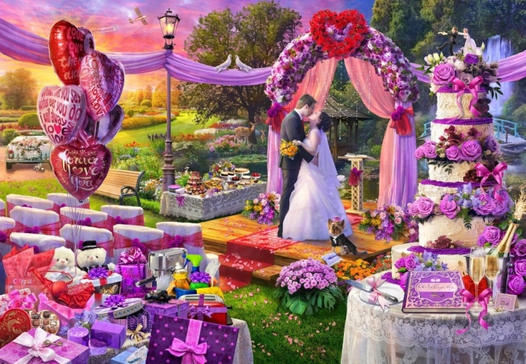 Bluebird puzzel Huwelijksdag 1000 stukjes