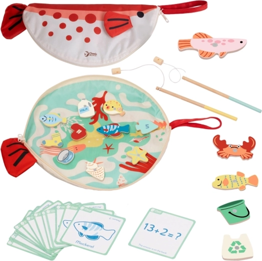 Classic World educatief magnetisch visspel met telkaarten
