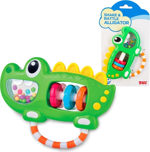 Hap-P-Kid rammelaar krokodil voor baby’s