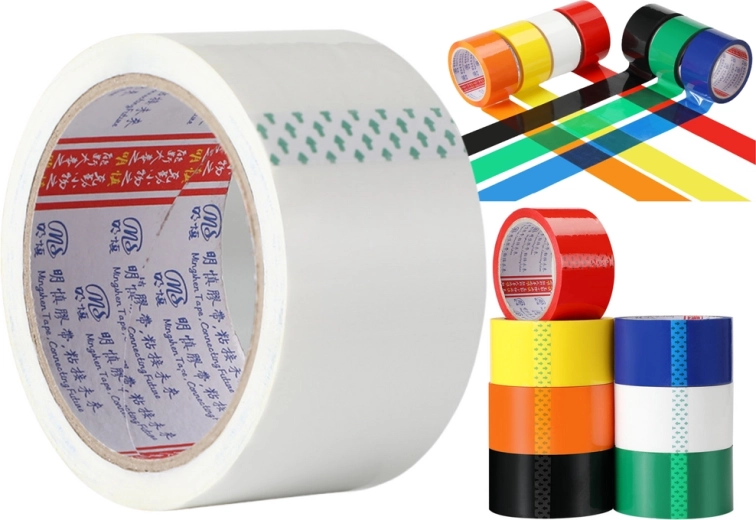 Witte acryl verpakkingstape 48 mm × 50 yd