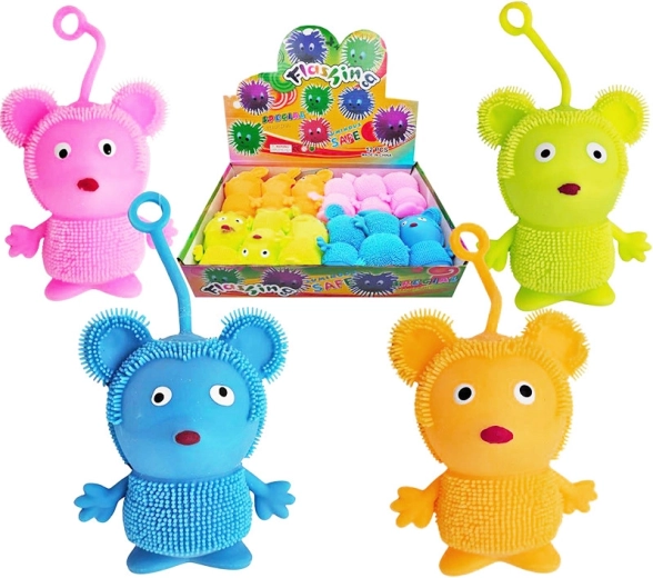 Knijpbare lichtgevende muis – antistresspeelgoed