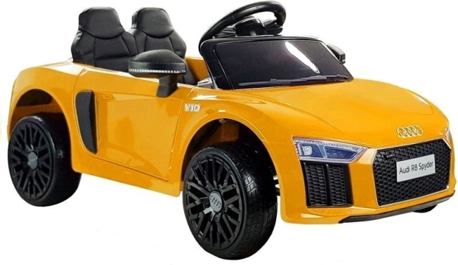 Elektrische kinderauto AUDI R8 Spyder – geel