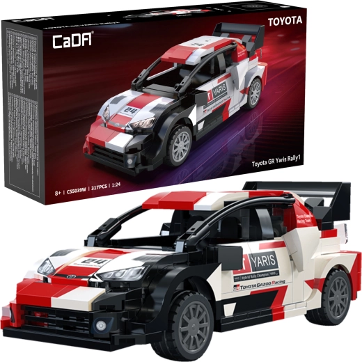Bouwset CaDA Toyota GR Yaris Rally1 – raceauto 317 onderdelen (1:24)