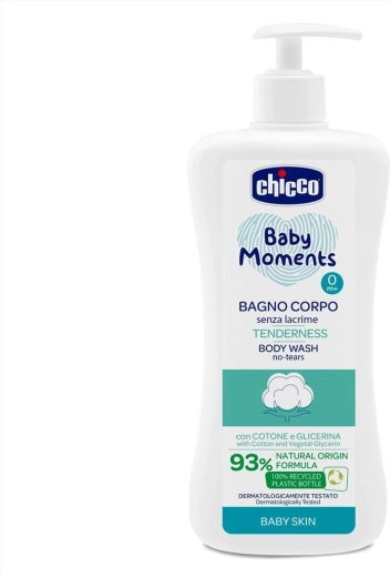Chicco Baby Moments Tenderness bodyshampoo met doseerpomp 500 ml