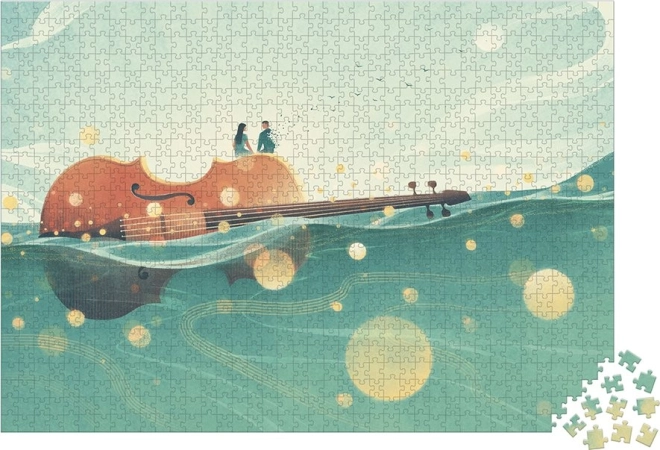 Janod Puzzel Drijvende Viool 1000 Stukken