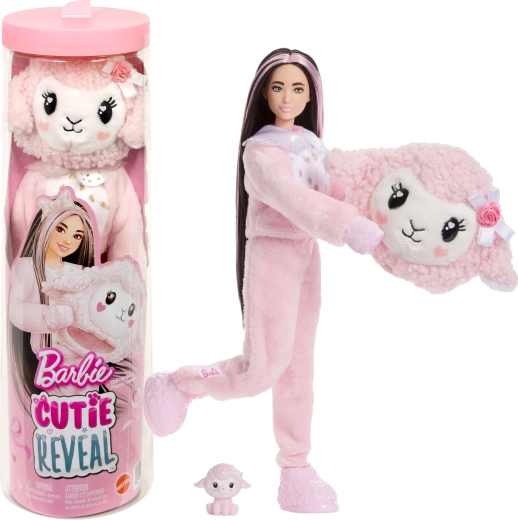Barbie Cutie Reveal roze schaap – verrassing met accessoires