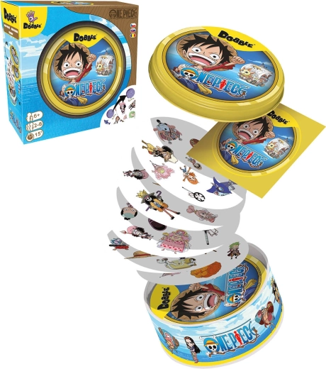 Asmodee Dobble One Piece – observatiespel in een metalen blikje