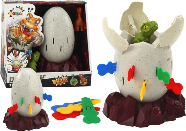 Spel van opspringende dinosauriër ei