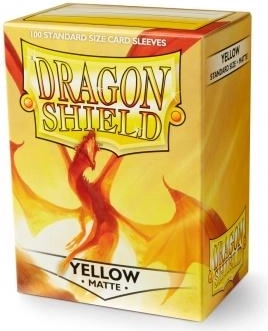 Dragon Shield Matte kaarthoezen geel (100 stuks)