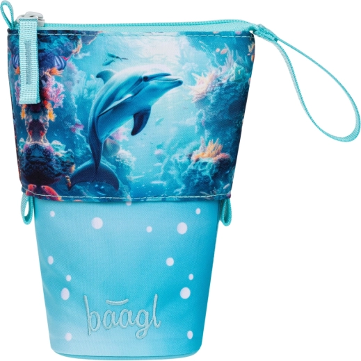 School etuihouder met dolfijnmotief BAAGL GRS