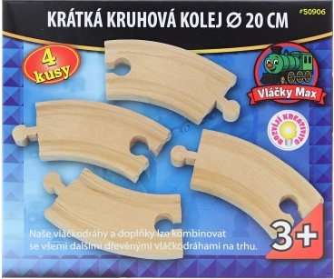 Maxim korte gebogen rails – set van 4 stuks