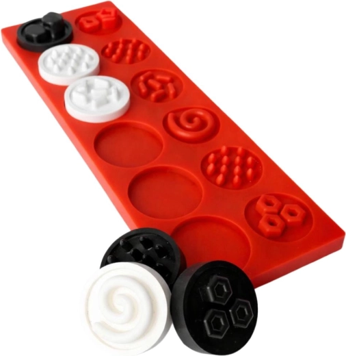 Contrasterende sensorische puzzel met XL-wieltjes vanaf 6 maanden Mom's Care