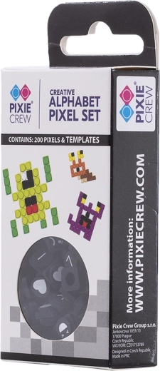 Pixie Crew themaset kleine pixels met letters en symbolen