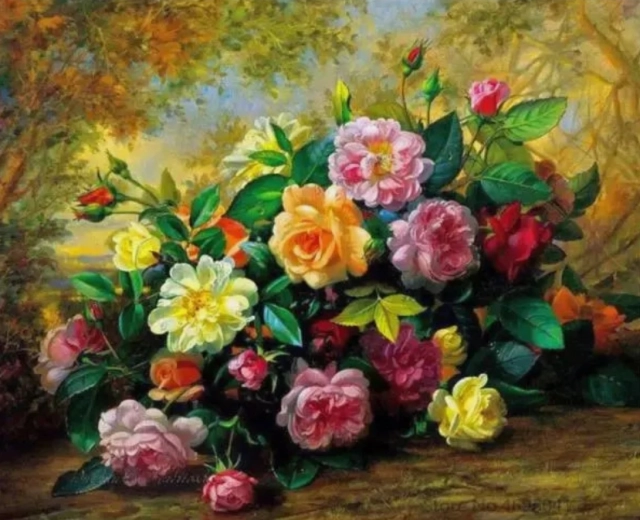 Diamond painting Rijke boeket 30 × 40 cm