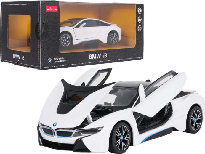 Metalen model BMW i8 RASTAR 1:24 – Wit