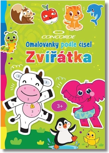 Kleurplaten op nummer Concorde – dieren