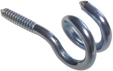 Ophanghaak met schroef, verzinkt (set van 10 stuks)
