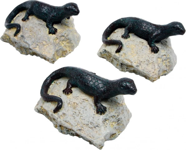 Decoratie hagedis - set van 3 stuks