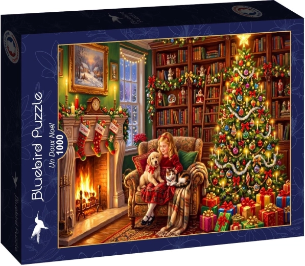 Bluebird puzzel Vrolijk Kerstfeest 1000 stukjes