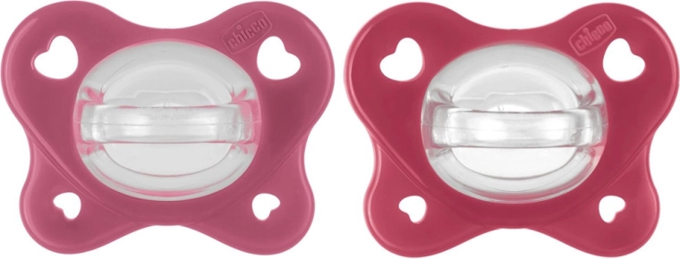 Chicco PhysioForma Dual Soft fopspenen roze 16–36 m, 2 stuks