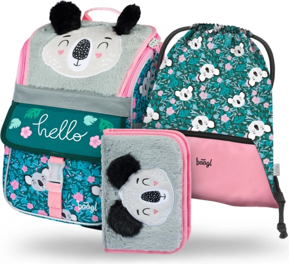 Baagl 3delige set Zippy Baby Koala: schooltas, etui, zak