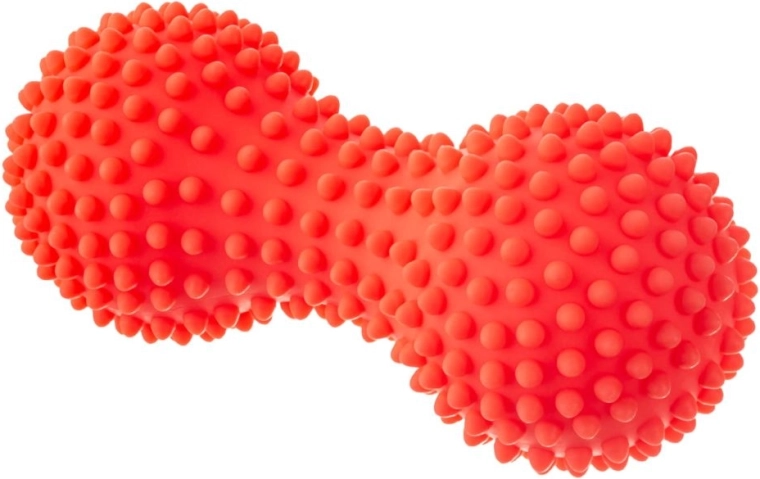 Massage-duobal met puntjes TULLO – rood