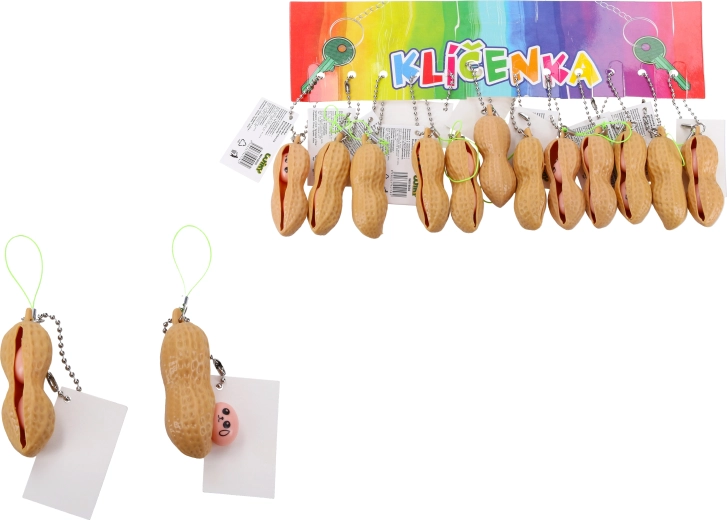 Sleutelhanger geplette pinda