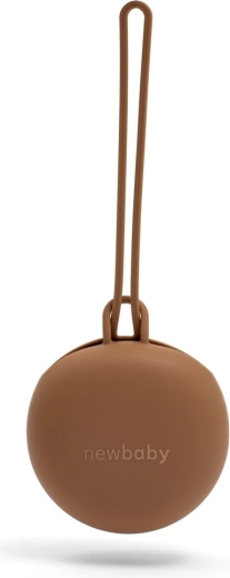 Siliconen fopspeen-doosje New Baby bruin