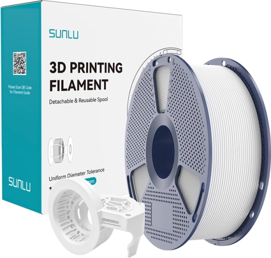 SUNLU PETG matte hogesnelheidsfilament – wit