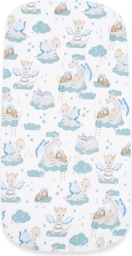 Katoenen kinderwagenhoeslaken New Baby Draakje 35 × 75 cm