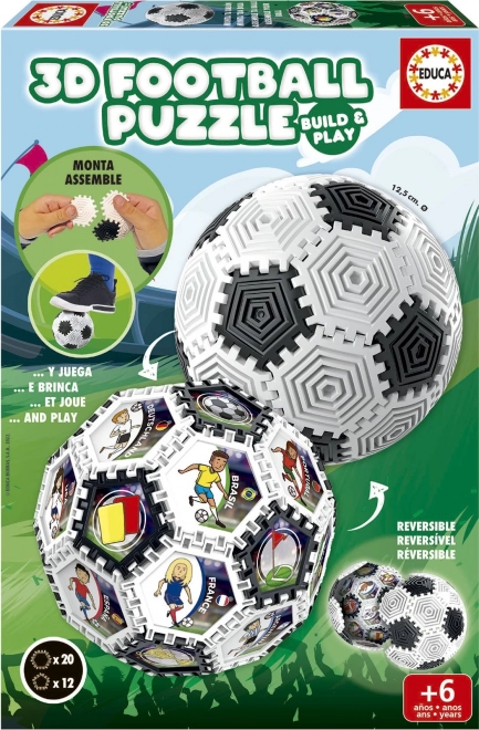 3D puzzel voetbalbal 32 stukjes