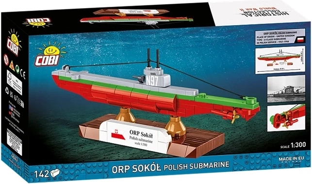 Cobi WWII ORP Sokół Poolse onderzeeër 1:300