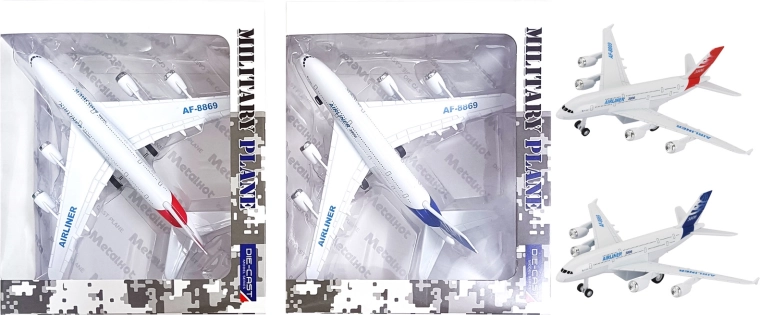 Metalen vliegtuig met effecten 1:300, terugtrekmechanisme