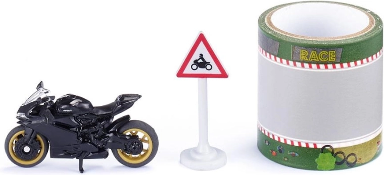 Siku set motor Ducati Panigale 1299 met racebaantape