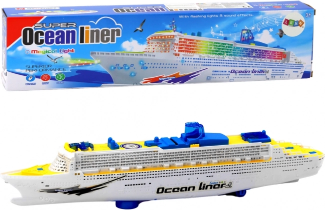 Interactieve rondvaartboot met lichten, geluiden en obstakelvermijding