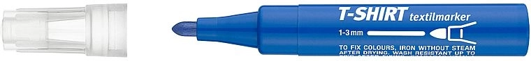 Textielmarker blauw