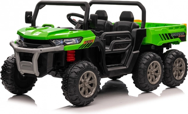 Elektrische kinderauto Farmer Truck 24V met kiepbare laadbak – Groen