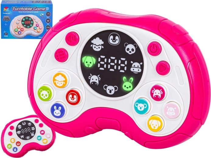 Roze kinder-gamecontroller – geheugen- en educatief spel - 1 stuk