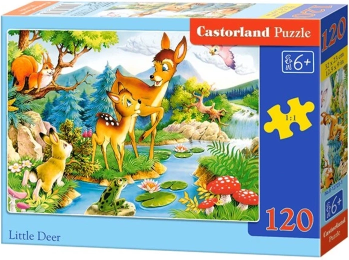 Kinderpuzzel Little Deer met 120 stukjes