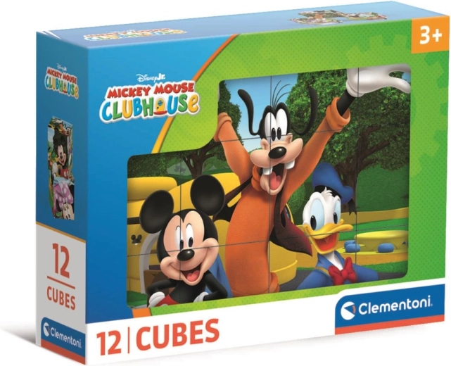 Puzzelblokjes 12 stuks DISNEY Vriendenclub Minnie en Mickey – Clementoni