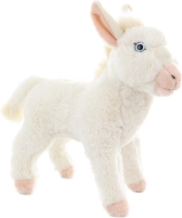 Pluchen witte ezel 25 cm