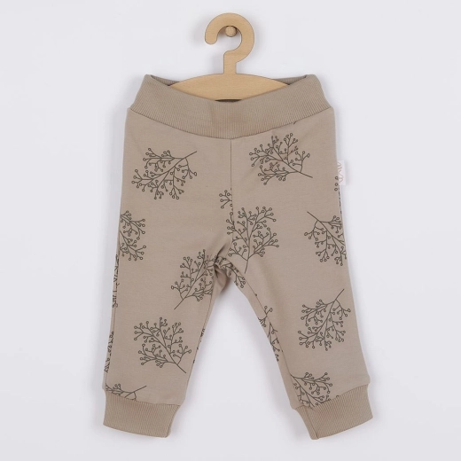 Babykatoenen joggingbroek Nicol Ella beige