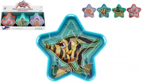 Teddies knikkerlabyrint ster – zakformaat puzzel voor kinderen (mix van kleuren)