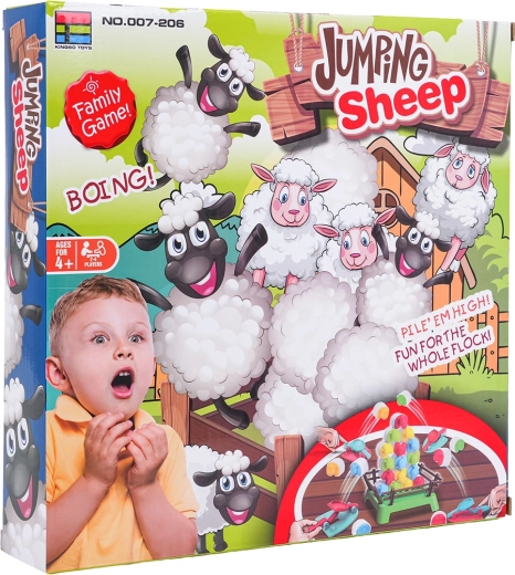 Behendigheidsspel Schaapjes – familie-bordspel met katapultjes