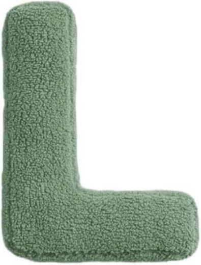 Mealini pluchen letter L groen - 1 stuk