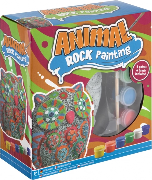 Creatieve set voor het schilderen van stenen – uil